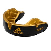 Капа боксерская Adidas OPRO серии GOLD взрослая (ADIBP35-GD, чорно-золотая)